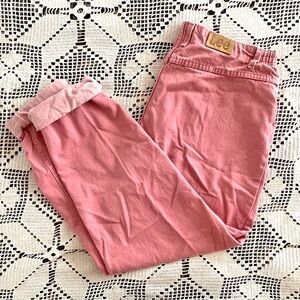 Pink oversized Lee jeans